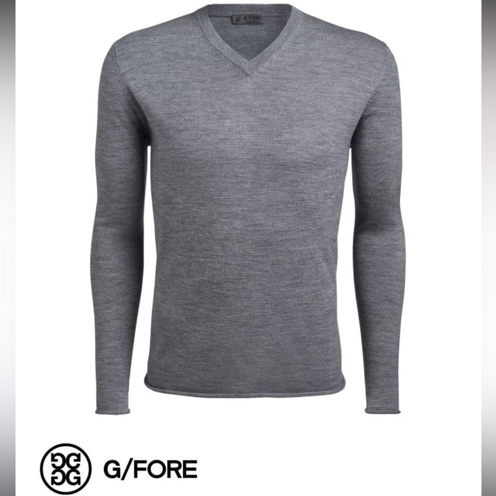 NWT G/FORE‎ V Neck Wool Sweater G4MF22S25